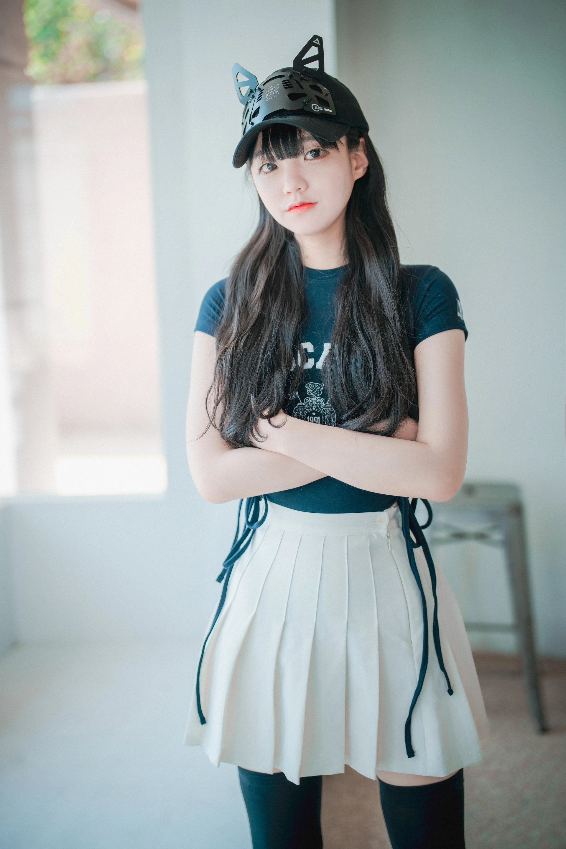 180.[DJAWA] Jenny – Classic Athletic Girl in Navy Blue 2