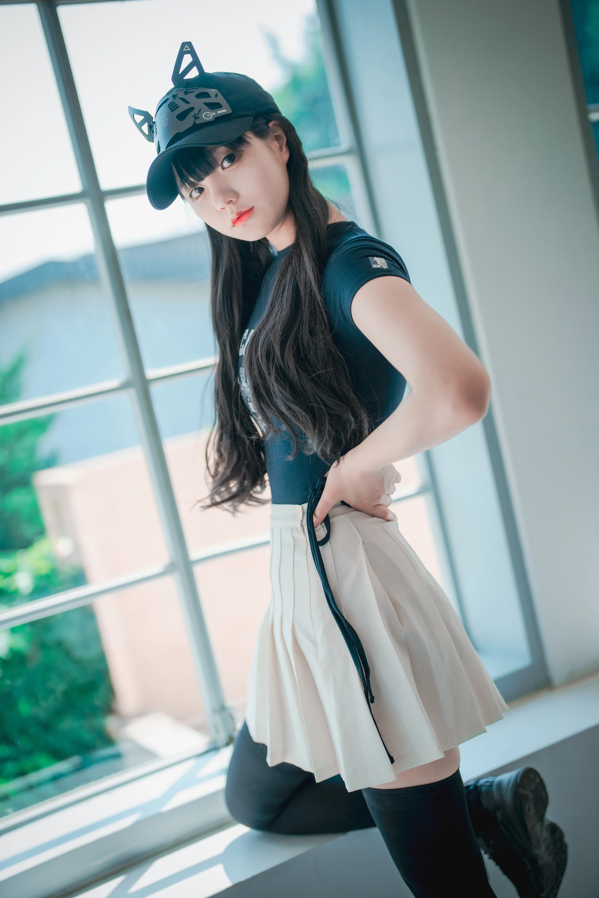 180.[DJAWA] Jenny – Classic Athletic Girl in Navy Blue 3